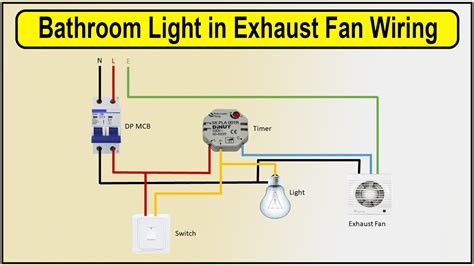 wiring a bathroom exhaust fan